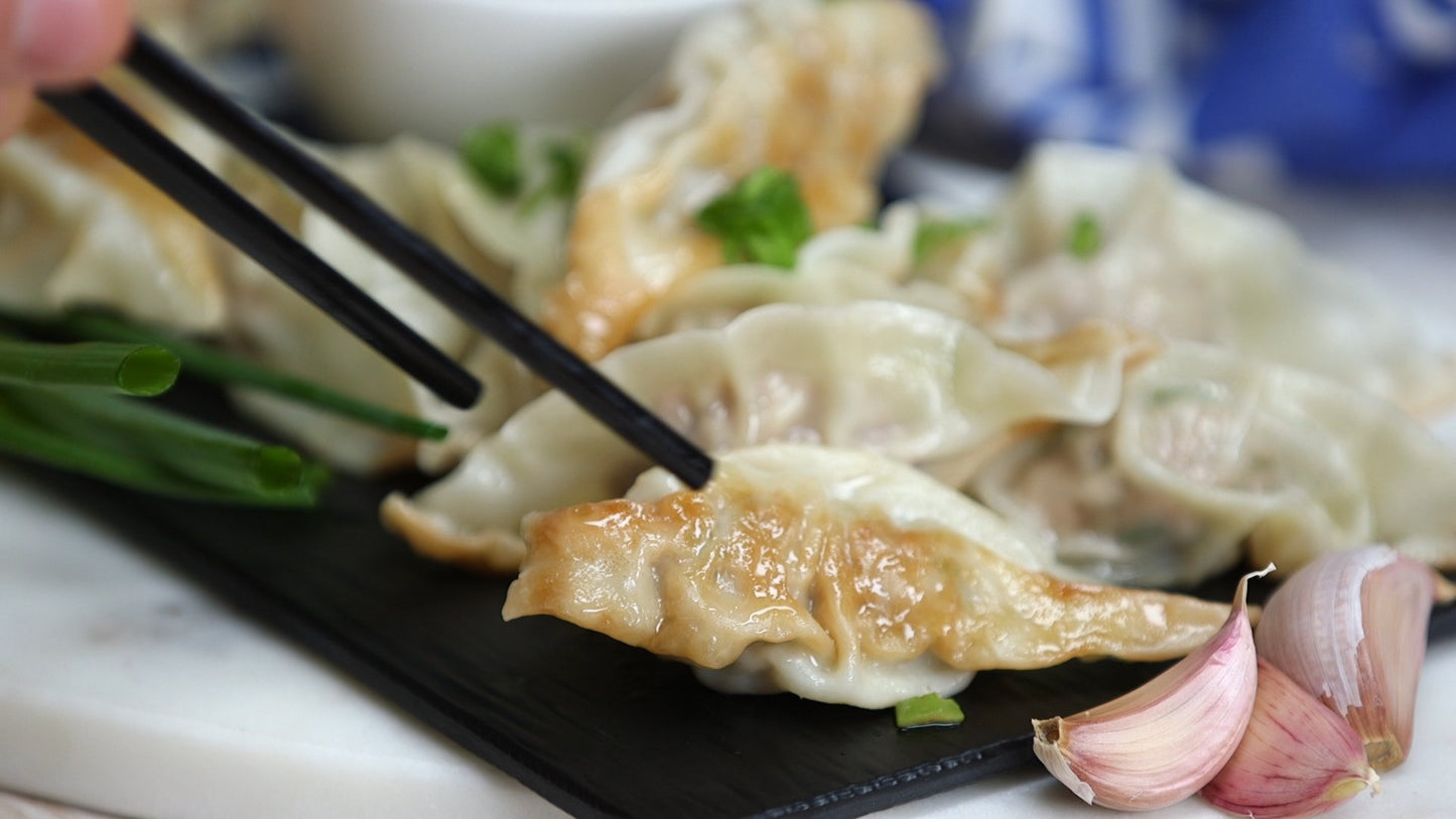 Famous Pork and Chives<br/> Dumplings